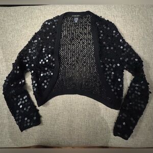(NWT) Black Sequin Women's cover up